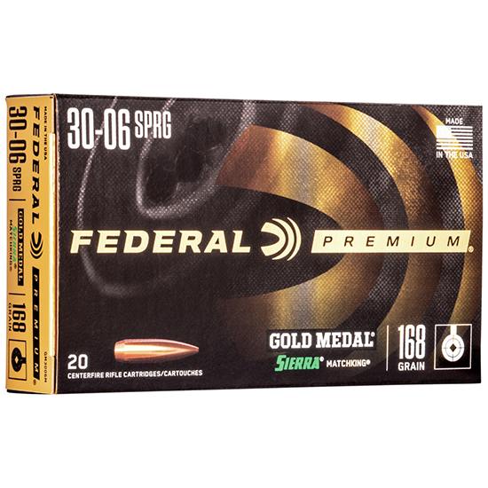 FED GOLD MEDAL 30-06 168GR SIE MK BTHP 20/10 - Ammunition